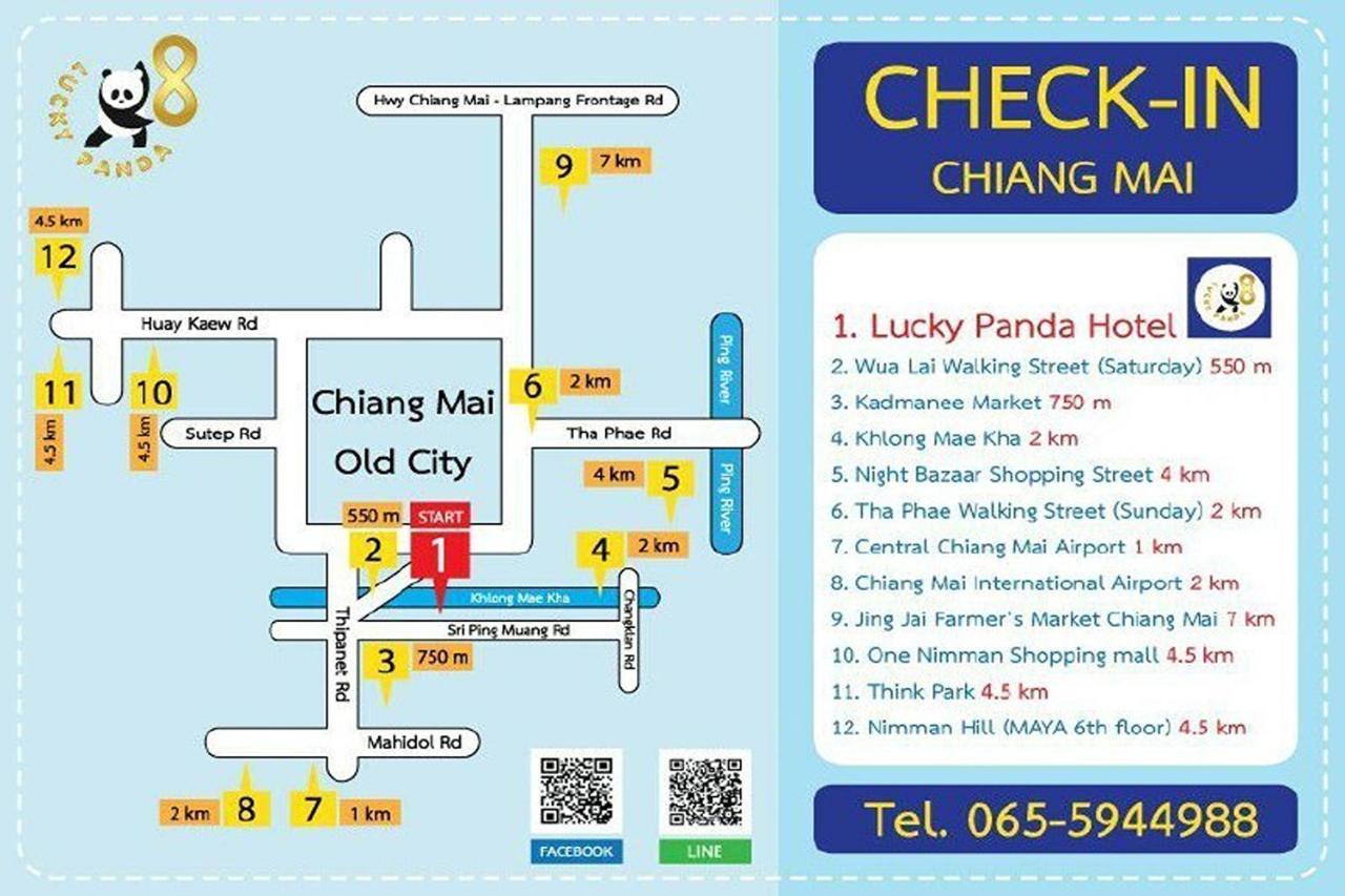 Lucky Panda Hotel Chiang Mai Ngoại thất bức ảnh